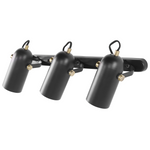Strahler 3-flammig TYRIA verstellbar Metall Schwarz