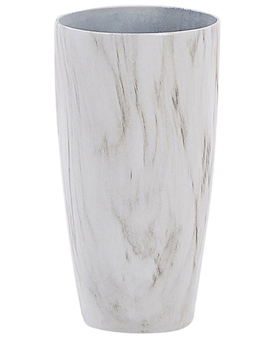 Blumentopf weiss Marmor Optik rund 23 x 23 x 42 cm LIMENARI