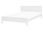 Bett mit Lattenrost Kiefernholz OLIVET 160 x 200 cm Weiss