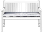 Bankauflage VIVARA 112 x 54 cm Marineblau