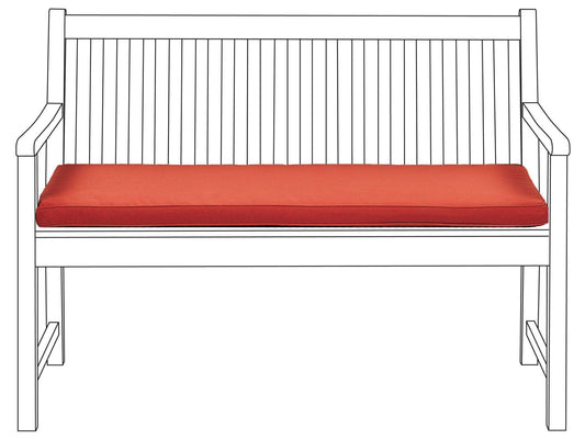 Bankauflage VIVARA 112 x 54 cm Dunkelrot