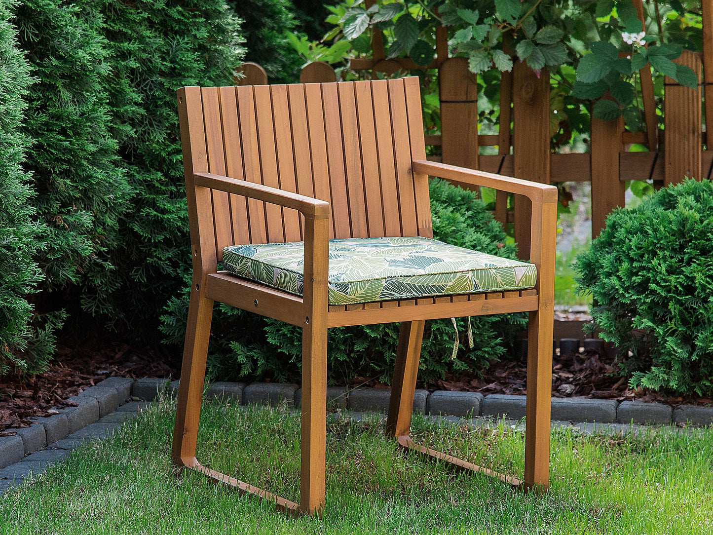 Gartenstuhlkissen SASSARI 46 x 46 cm Hellgrün