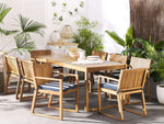 Gartenstuhlkissen 8er Set SASSARI 46 x 46 cm Marineblau