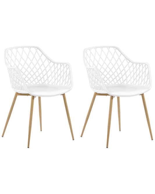 Esszimmerstuhl 2er Set NASHUA Weiss