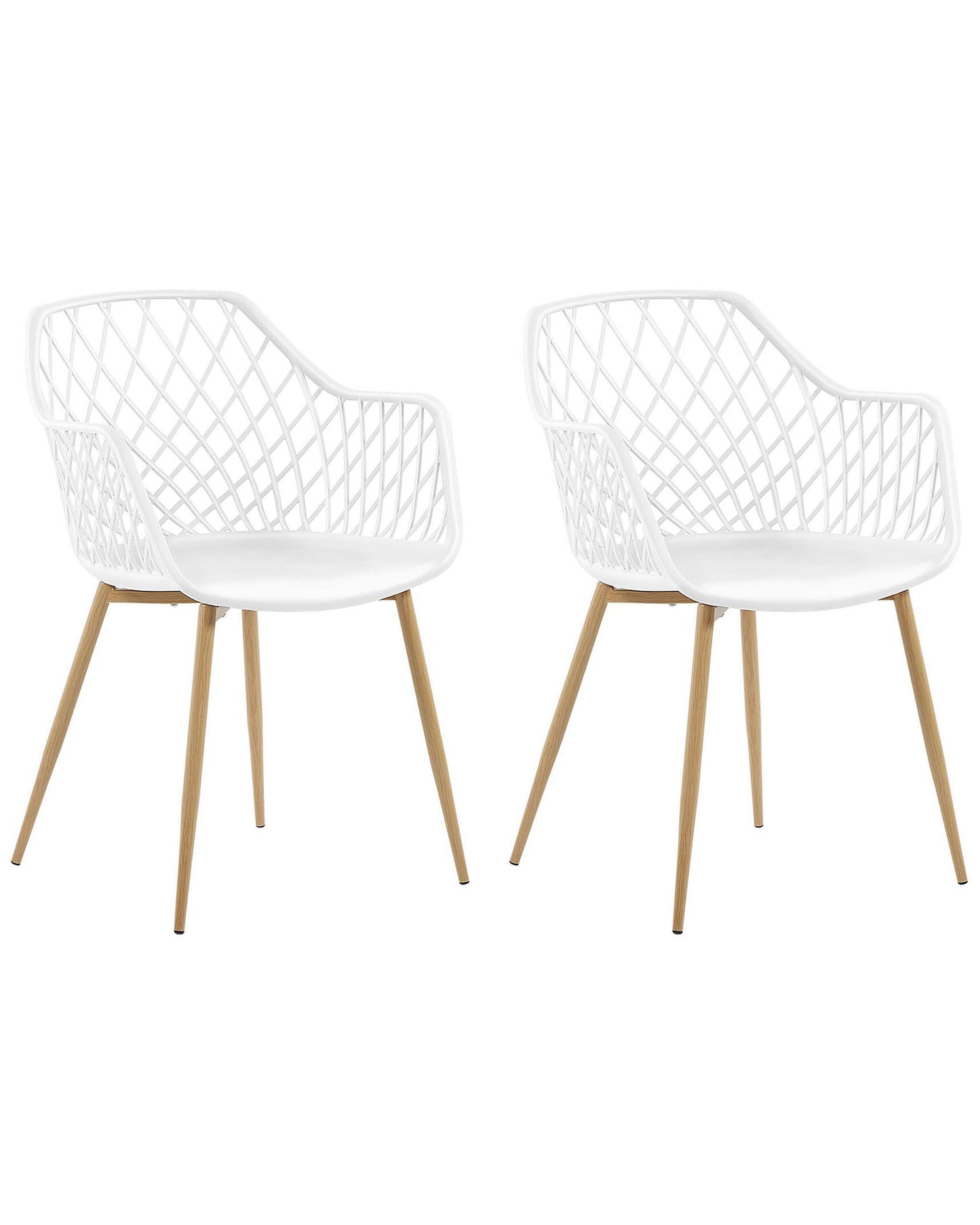 Esszimmerstuhl 2er Set NASHUA Weiss