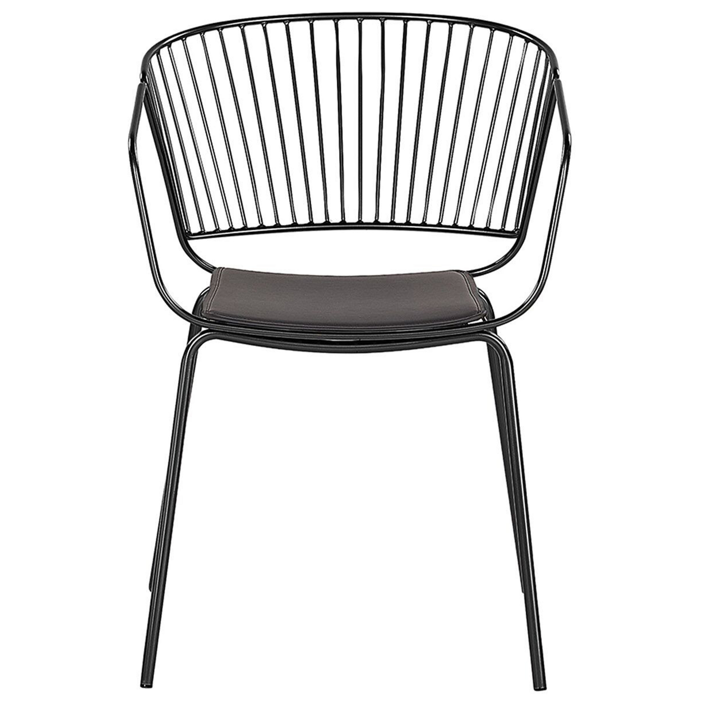 Esszimmerstuhl 2er Set RIGBY Metall Schwarz