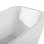 Badewanne freistehend weiss rechteckig 170 x 78 cm MINGO