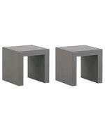 Gartenstuhl 2er Set TARANTO Beton Grau