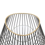 Laterne THURSTON Metall 22 cm Schwarz