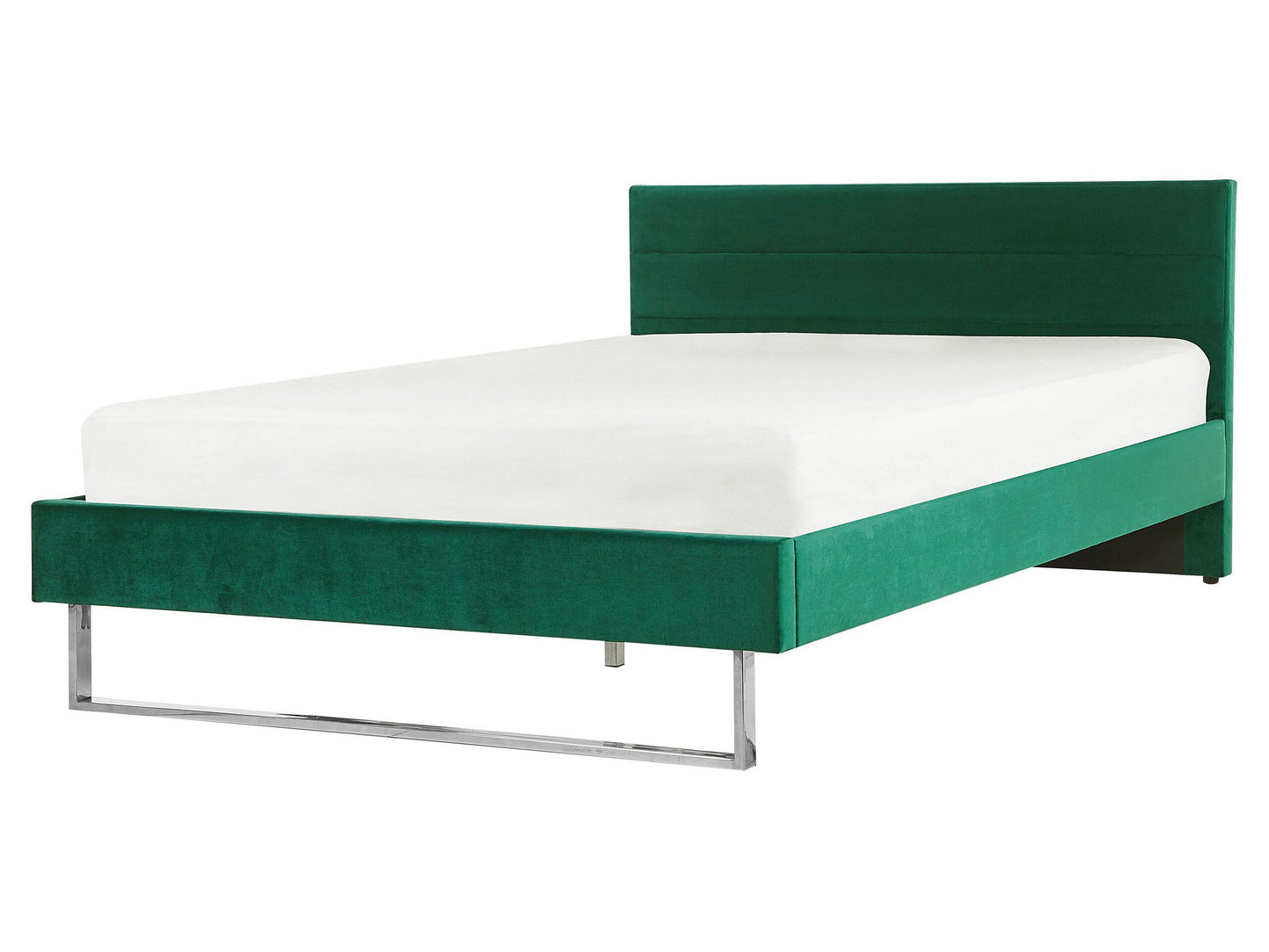 Bett mit Lattenrost Samtstoff BELLOU 160 x 200 cm Grün
