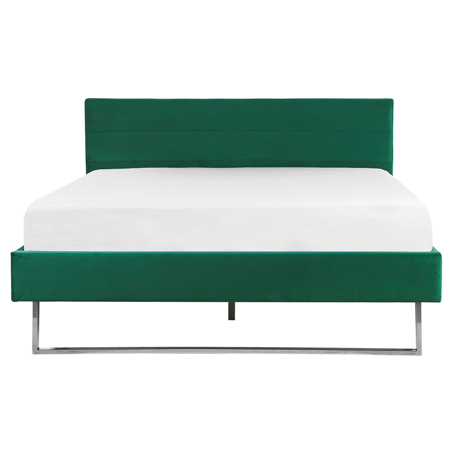 Bett mit Lattenrost Samtstoff BELLOU 160 x 200 cm Grün