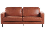 3-Sitzer Sofa Lederoptik goldbraun SAVALEN