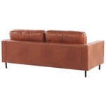3-Sitzer Sofa Lederoptik goldbraun SAVALEN