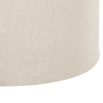 Pouf mit Stauraum beige ⌀ 33 cm rund für Kinder APACHE