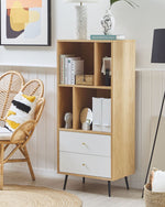 Bücherschrank RICHMOND 139 cm Helle Eiche