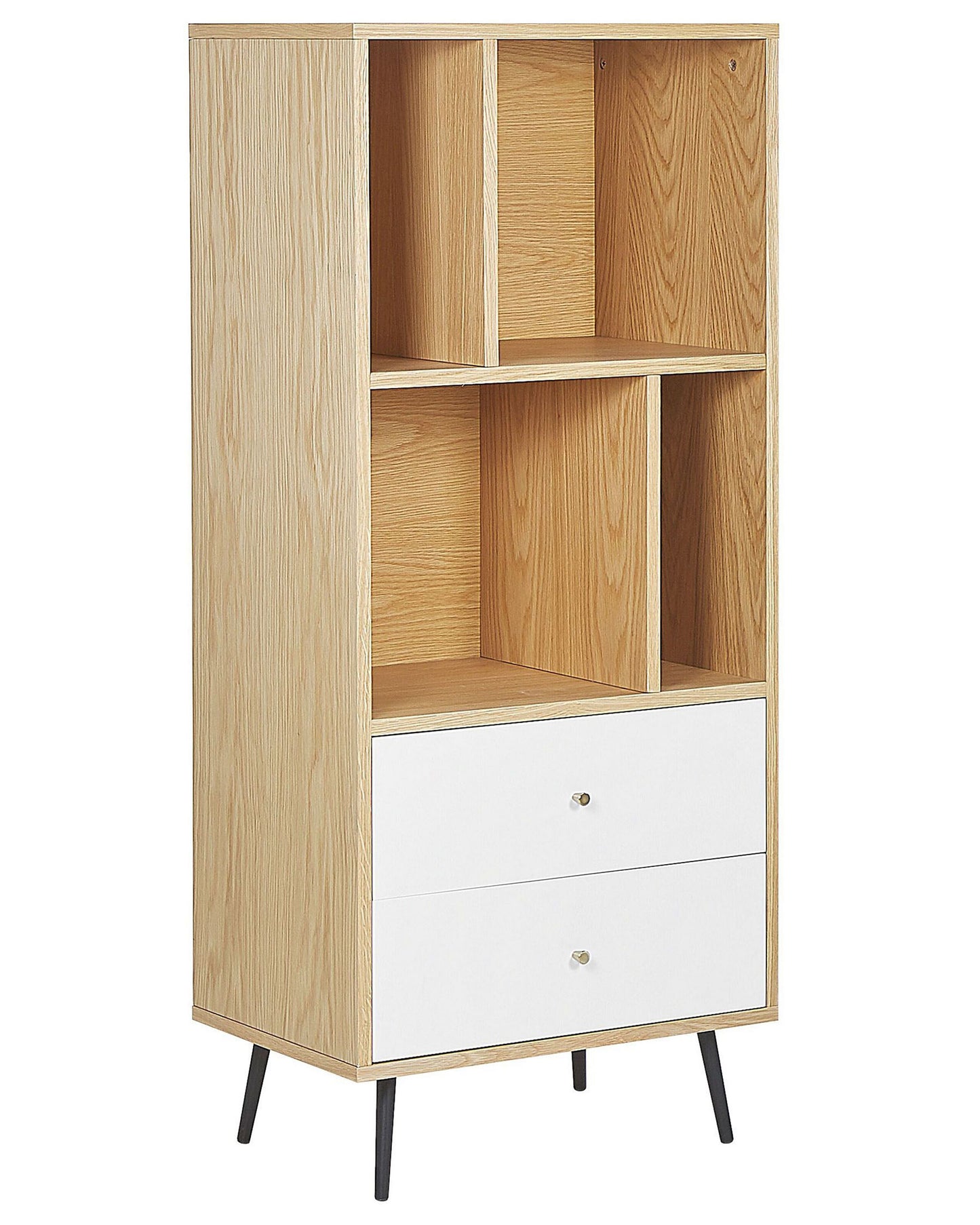 Bücherschrank RICHMOND 139 cm Helle Eiche