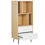 Bücherschrank RICHMOND 139 cm Helle Eiche