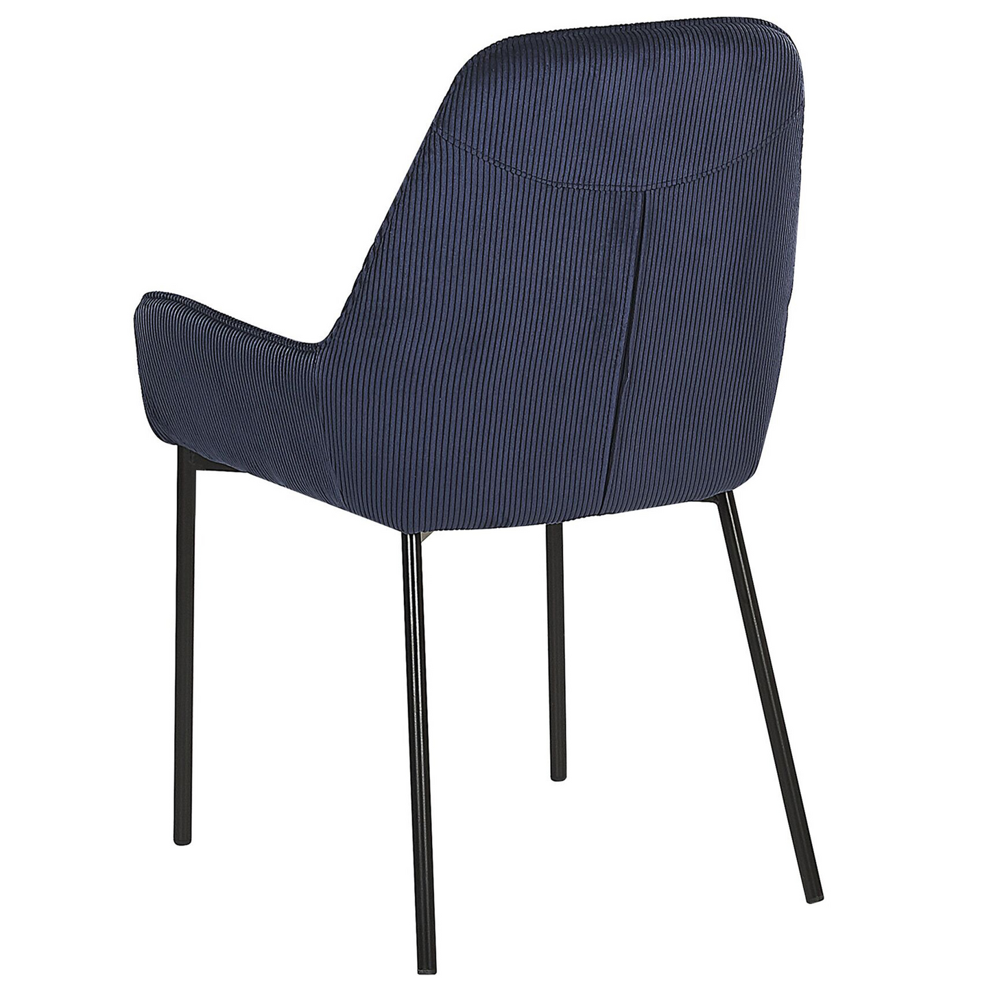Esszimmerstuhl 2er Set LOVERNA Cord Dunkelblau