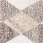Teppich Kuhfell beige / braun 140 x 200 cm Patchwork Kurzflor SESLICE