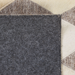 Teppich Kuhfell beige / braun 140 x 200 cm Patchwork Kurzflor SESLICE