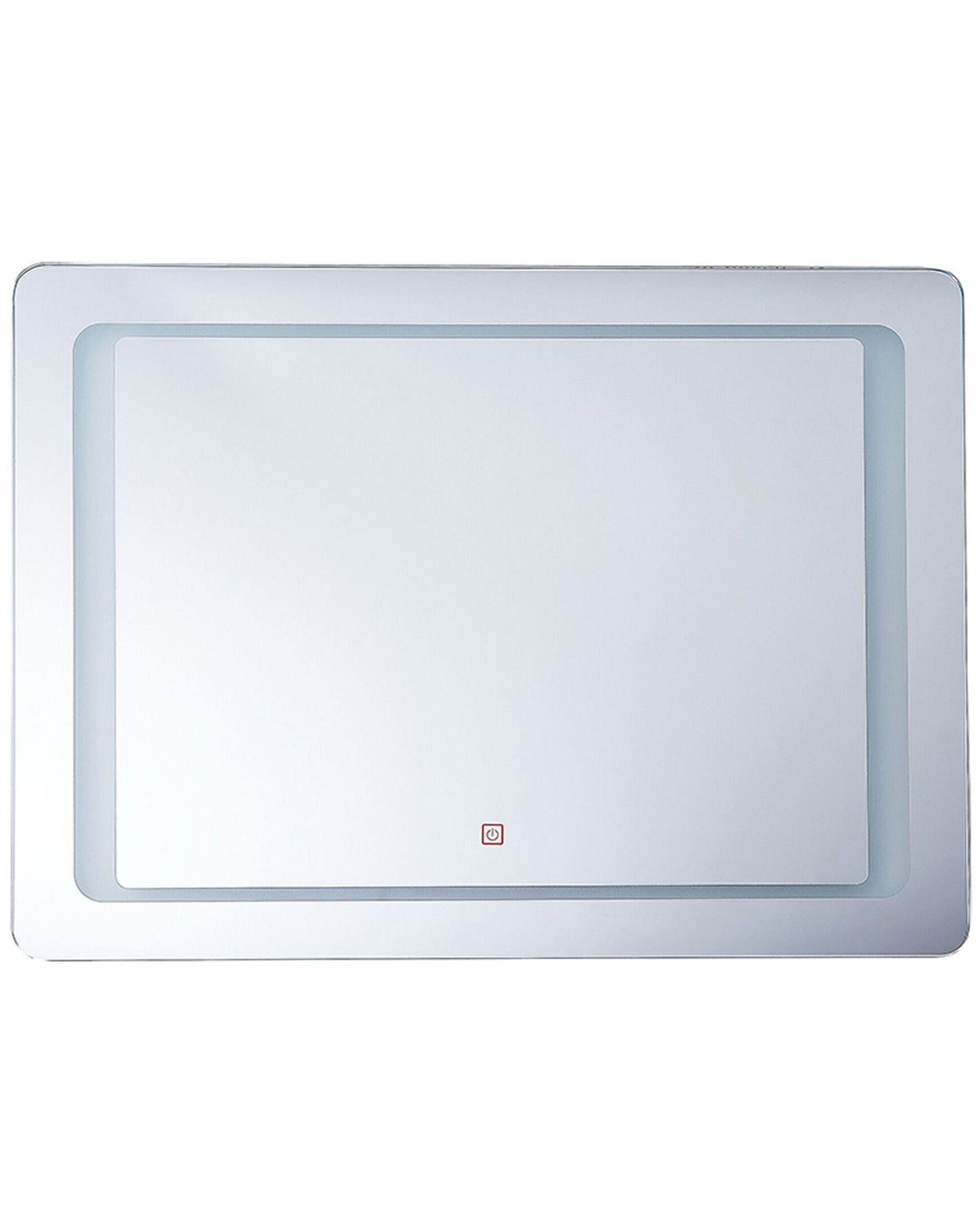 LED-Badezimmer-Spiegel WASSY 80 cm 60 cm Silber