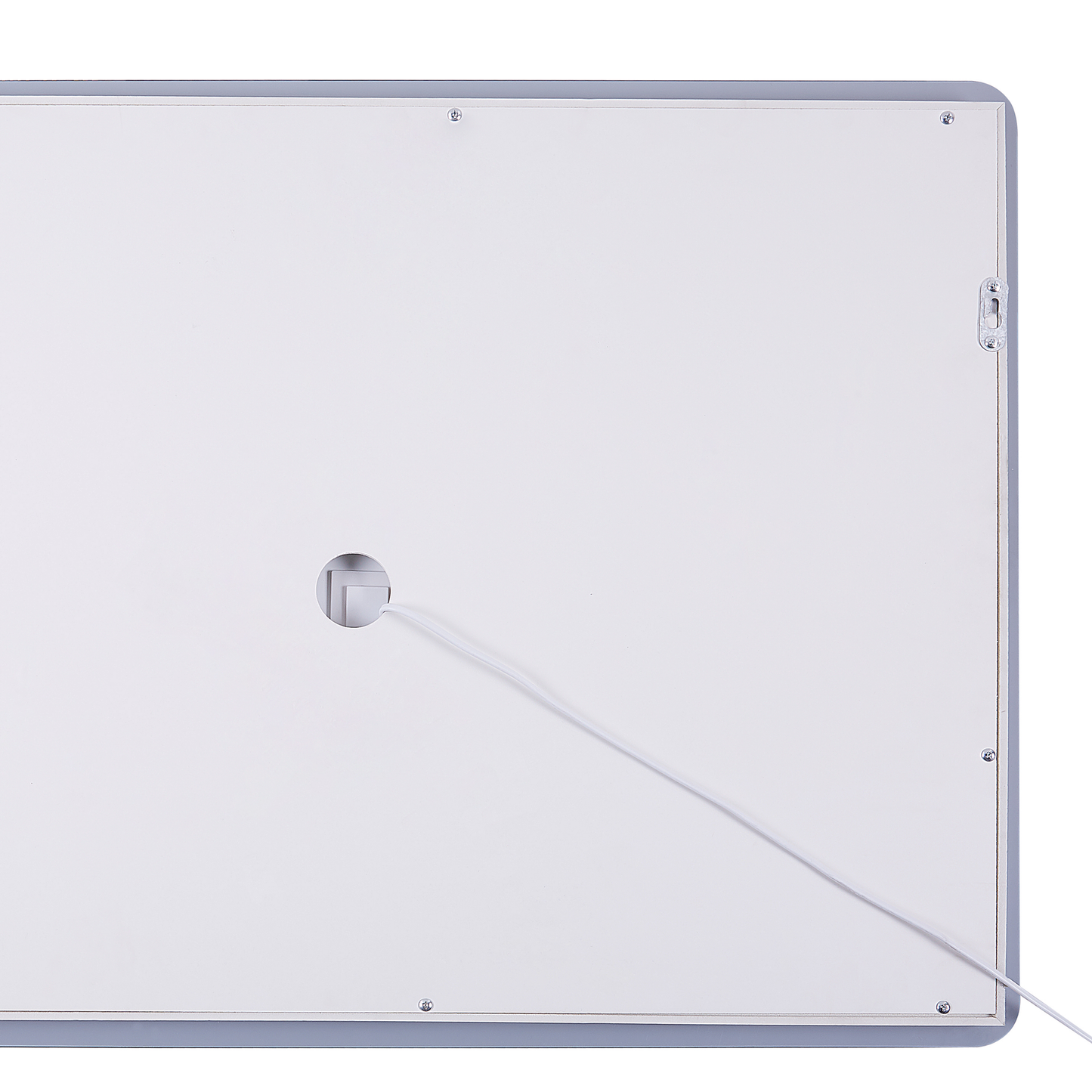LED-Badezimmer-Spiegel WASSY 80 cm 60 cm Silber