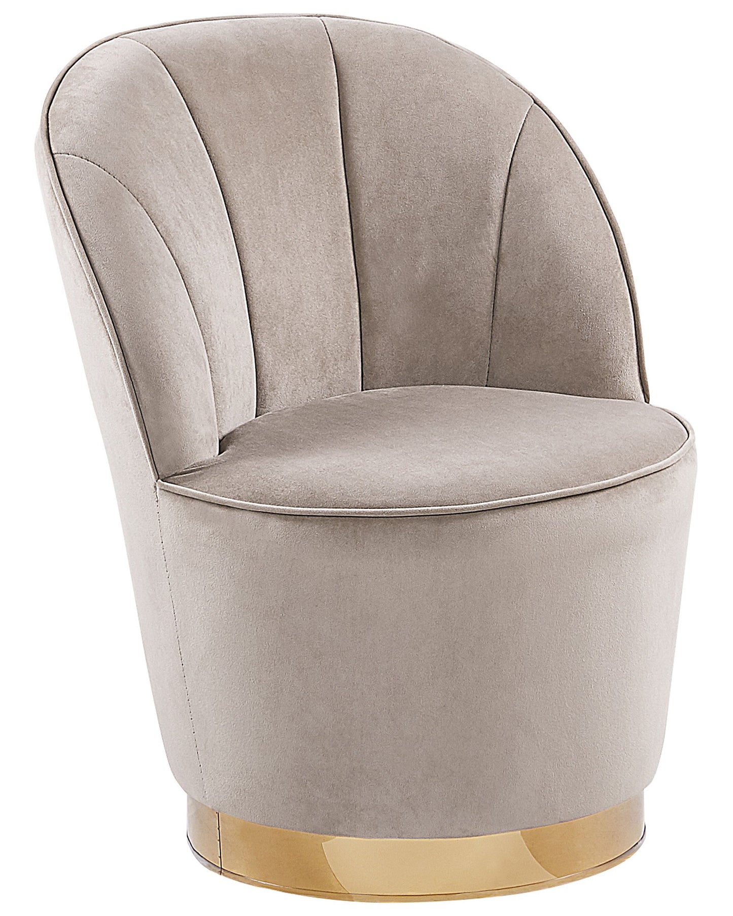 Sessel ALBY Samtstoff Hellbeige