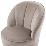 Sessel ALBY Samtstoff Hellbeige