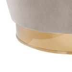 Sessel ALBY Samtstoff Hellbeige