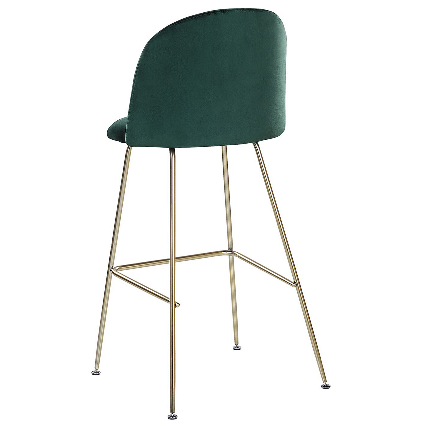 Set mit 2 Barstühlen ARCOLA Samtstoff Smaragdgrün