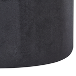 Pouf mit Stauraum Samtstoff schwarz 2er Set DORIS