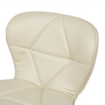 Set mit 2 Barstühlen VALETTA Kunstleder drehbar Hellbeige