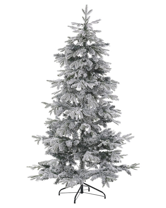 Künstlicher Weihnachtsbaum schneebedeckt 180 cm weiss TOMICHI