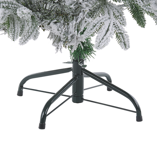 Künstlicher Weihnachtsbaum schneebedeckt 120 cm weiss BASSIE
