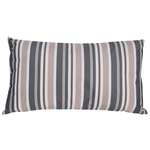 Gartenkissen 2er Set KASTOS Streifenmuster 40 x 70 cm Taupe