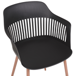 Esszimmerstuhl 2er Set BERECA Schwarz