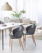 Esszimmerstuhl 2er Set BLAYKEE Schwarz