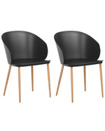 Esszimmerstuhl 2er Set BLAYKEE Schwarz