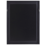Wandbild mit Rahmen AGENA Blumenmuster 60 x 80 cm Blau