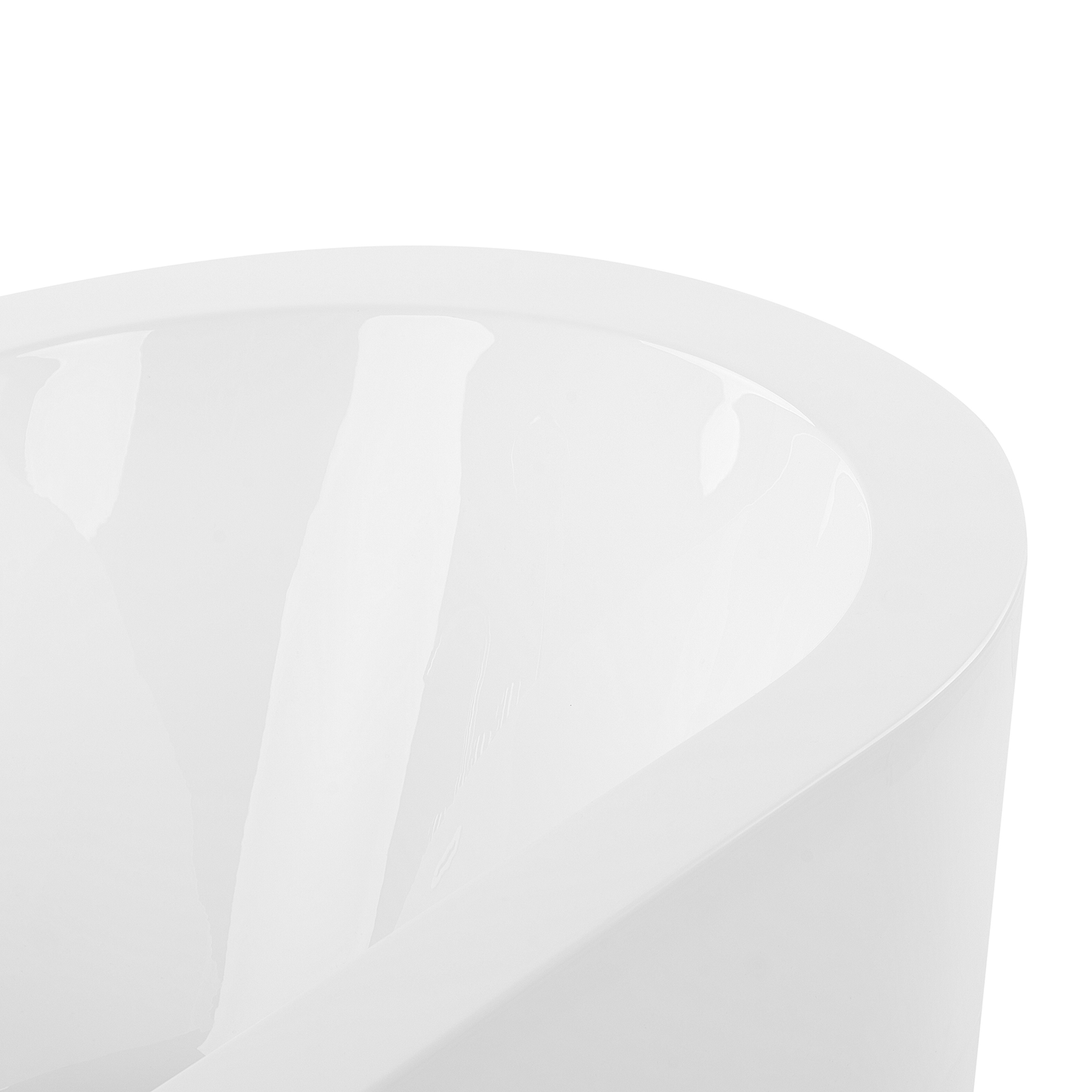 Badewanne freistehend weiss mit Armatur oval 170 x 80 cm EMPRESA