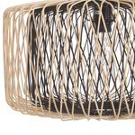 Hängelampe JAVARI Bambusholz Braun / Schwarz