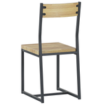 Esszimmer Set FLIXTON Hellbraun 4-Sitzer