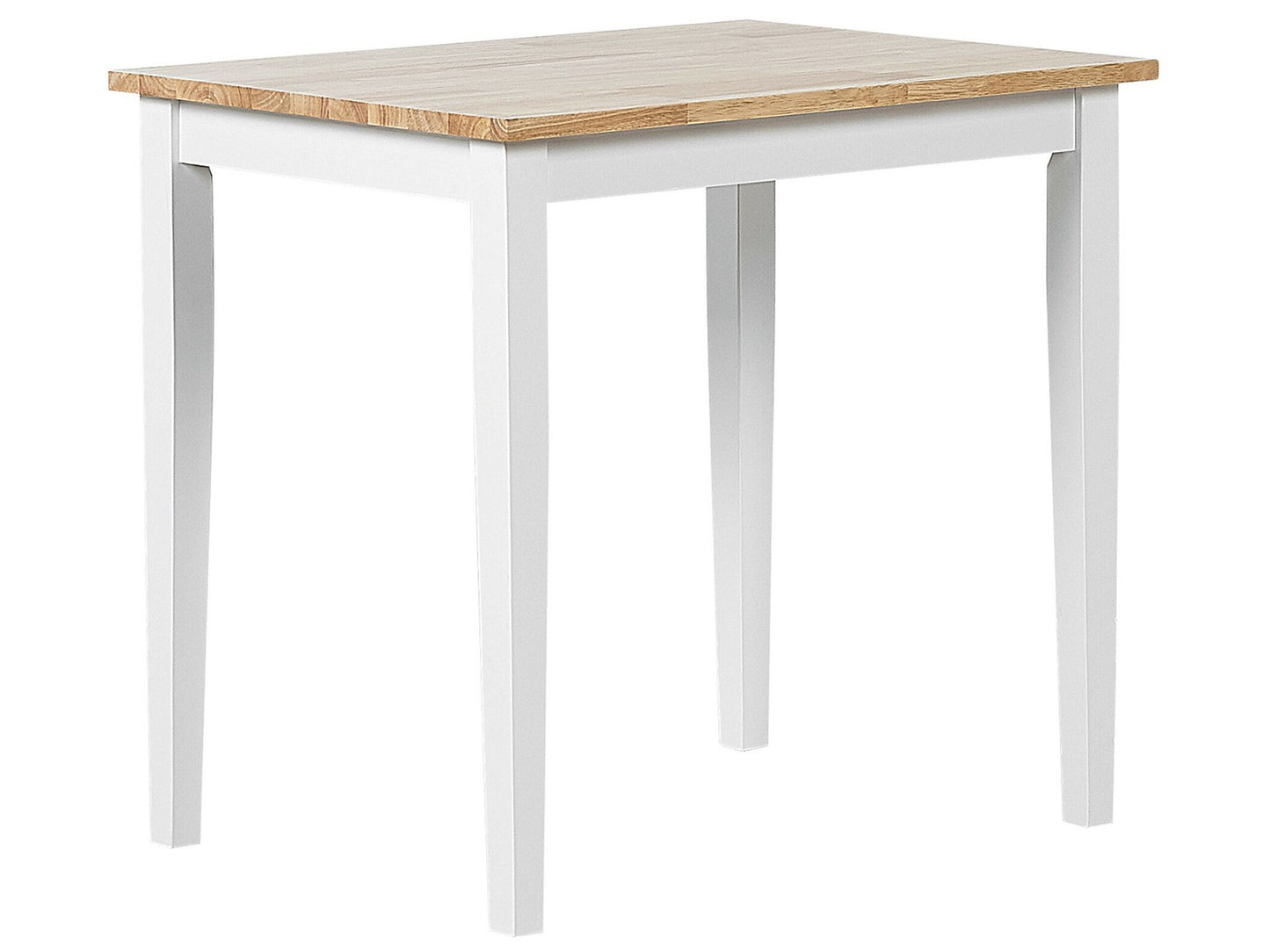 Esstisch Holz hellbraun / weiss 80 x 60 cm BATTERSBY