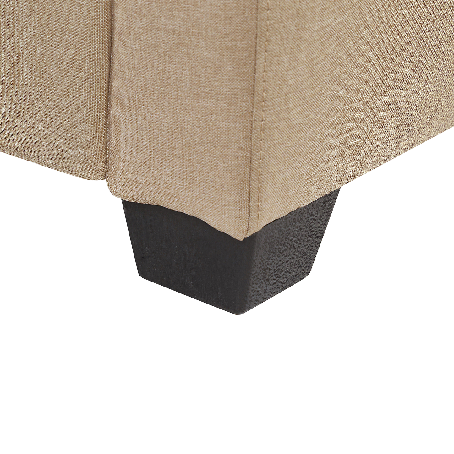 Ecksofa Polsterbezug beige rechtsseitig VIKNA
