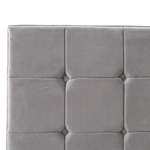 Bett mit Lattenrost Samtstoff AMBERT 140 x 200 cm Grau