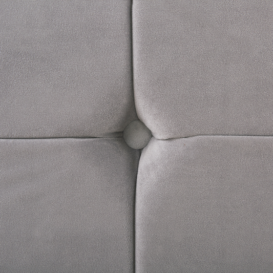 Bett mit Lattenrost Samtstoff AMBERT 140 x 200 cm Grau