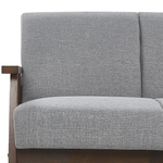 2-Sitzer Sofa grau Retro-Design ASNES