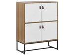 Schrank NUEVA 100 cm Hellbraun / Weiss