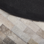 Teppich Kuhfell braun / beige ⌀ 140 cm Patchwork Kurzflor DUTLAR