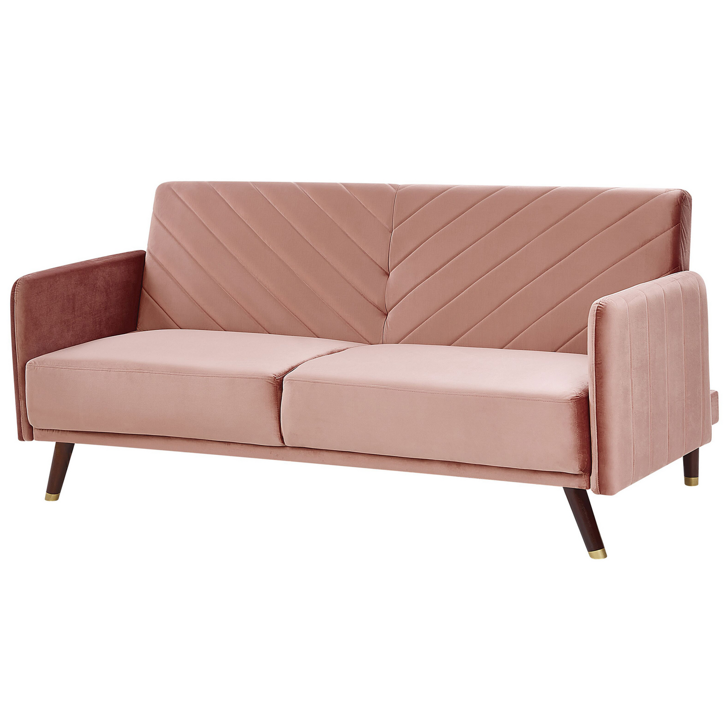 Schlafsofa Samtstoff Rosa SENJA